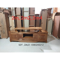 kệ tivi gỗ xoan đào 2m,2m2,2m4 phòng khách
