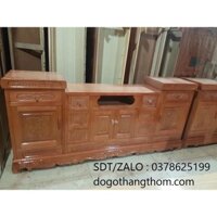 kệ tivi gỗ xoan đào 2m,2m2,2m4 phòng khách