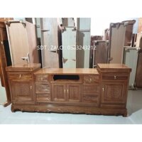 kệ tivi gỗ xoan đào 2m,2m2,2m4 phòng khách