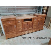 kệ tivi gỗ xoan đào 2m,2m2,2m4 phòng khách