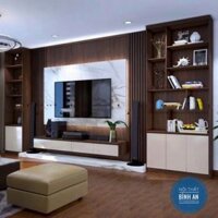 Kệ Tivi kết hợp ốp tường trang trí 4