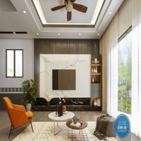 Kệ Tivi kết hợp ốp tường trang trí 3