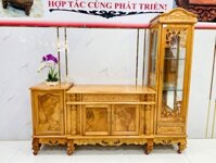 Kệ Tivi Lệch Gỗ Gõ Đỏ Cao Cấp - KTV940