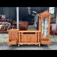 Kệ tivi lệch phải gỗ gõ KTV224