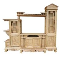 Kệ tivi lệch phải gỗ gõ KTV220
