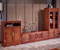 Kệ tivi lệch phải gỗ hương KTV211