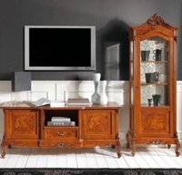 Kệ tivi lệch phải gỗ hương KTV216