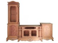Kệ tivi lệch trái gỗ hương KTV225