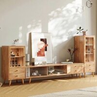 Kệ tivi lệch trái gỗ sồi nga KTV214