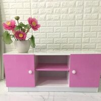 Kệ tivi nhựa đài loan juno sofa 50x100x31 trắng hồng - Trắng xanh