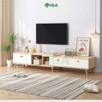 Kệ Tivi Thông Minh Xếp Gọn Linh Hoạt Kèm Ngăn Tủ Kéo Tiện Lợi - Nội Thất IGA - GP218