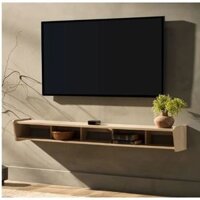 Kệ tivi treo tường bằng gỗ MDF trang trí nhà cửa dài 1.5m