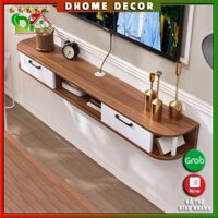 Kệ tivi treo tường phòng khách ngang 1m6 cạnh góc bo cong hiện đại KTVTT640