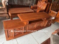 Kệ tivi vát góc gỗ hương đá nam phi