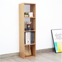 Kệ tổ ong màu gỗ kệ 4 tầng để sách giá để sàn cao cấp trang trí nhà cửa phòng khách phòng ngủ