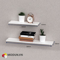 Kệ trang trí AMM-010 MODUN.VN treo tường hiện đại TRẮNG, gỗ công nghiệp MDF dày 17mm