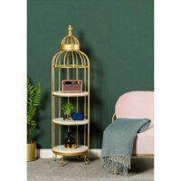 Kệ trang trí lồng chim, mỹ phẩm, giày dép, túi xách kệ decor 3 tầng tròn, vuông - thuthuy88