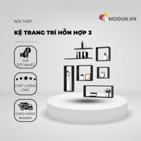 Kệ trang trí MKK-013 MODUN.VN treo tường hiện đại, gỗ công nghiệp MDF không cong vênh