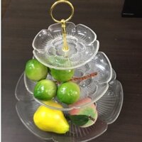 kệ trang trí trái cây 3 tầng hoa mai