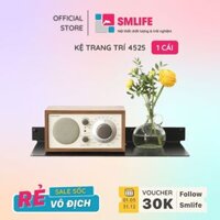 Kệ trang trí treo tường SMLIFE 4525 - Kệ treo tường bằng thép dày 1,6mm, sơn tĩnh điện màu Trắng/ Đen hiện đại