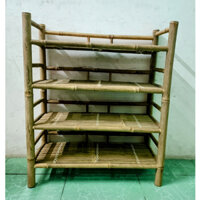 Kệ tre 3 tầng đựng dày dép ,sách vở ,Kệ đựng chén bát 4 tầng bằng tre xưởng sản xuất