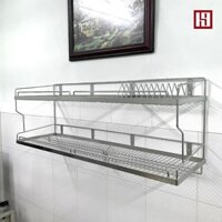 Kệ Treo 2 Tầng đa năng Inox 304 size 60-80-70-90-100 cm
