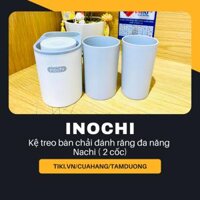 Kệ treo bàn chải đánh răng đa năng Inochi Nachi loại 2 cốc - MÀU HỒNG