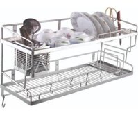 KỆ TREO CHÉN ĐA NĂNG 2 TẦNG INOX 304