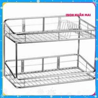 Kệ treo chén dĩa 2 tầng 30-60cm