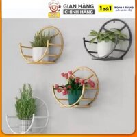 Kệ treo dán tường trang trí hình bán nguyệt, vầng trăng tiện dụng siêu dính không khoan đục (APS)