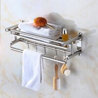 Kệ Treo Khăn Inox 304 3 Tầng Chống Han Gỉ Giá Treo Khăn Nhà Tắm Dán Tường Siêu Chắc