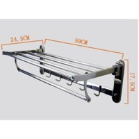 Kệ treo khăn phòng tắm inox 304