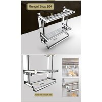 Kệ treo khăn tắm chất liệu inox 3 tầng Giá Inox treo khăn tắm 3 tầng siêu tiện dụng dùng trong nhà tắm