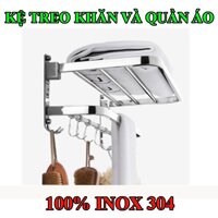 Kệ treo quần áo 2 tầng Inox