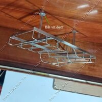 Kệ treo ly quầy bar inox 304, giá treo inox quầy bar TL90