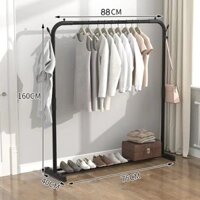 KỆ TREO QUẦN ÁO 2 TẦNG 1 THANH