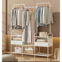 kệ  treo  quần  áo  3 tầng  ,chất liệu  thép sắt carbon sơn  tĩnh điện, de sử dụng  tiện lợi cho không  gian