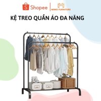 Kệ Treo Quần Áo Bằng Sắt MIMO Furniture Giá Treo Quần Áo Kim Loại Chắc Chắn Tiện Lợi 2G-1T