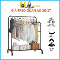 Kệ Treo Quần Áo Bằng Sắt TIỆM Giá Treo Quần Áo Kim Loại Chắc Chắn Tiện Lợi 2G-1T - Da Decor