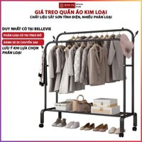Kệ Treo Quần Áo Bằng Sắt BELLEVIE Giá Treo Quần Áo Kim Loại Chắc Chắn Tiện Lợi