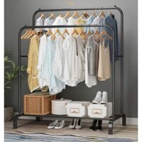 Kệ treo quần áo cao cấp 2 giàn phơi chắc chắn