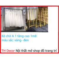 Kệ treo quần áo chữ A 1 tầng 1.8m - Giá treo quần áo, sào treo quần áo treo váy áo dài