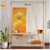 Kệ treo quần áo chữ A 2 tầng - Giá treo quần áo chữ A 2 tầng - Gỗ Tự Nhiên Cao Cấp