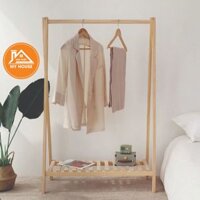 Kệ Treo Quần Áo Chữ A, Sào Treo Đồ 1 Tầng, 2 Tầng  Gỗ Thông SIZE D85 x R38 x C150
