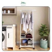 Kệ treo quần áo kệ để giày dép đa năng giá treo đồ khung thép sơn tĩnh điện có bánh xe chất lượng cao cấp