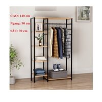 kệ treo quần áo KHUNG SẮT, kệ để đồ đa tầng