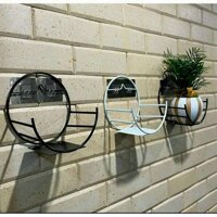 Kệ Treo Trang Trí Hình Bán Nguyệt Dán Tường Tiện Dụng ,Giá Treo Chậu Hoa Ban Công Phòng Khách- Phong Cách Hiện Đại- Chính Hãng MINIIN - Combo 2c
