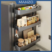 Kệ treo tủ lạnh Đa chức năng Kệ để đồ nhà bếp Kệ để gia vị Nhiều lớp Kệ treo nhà bếp