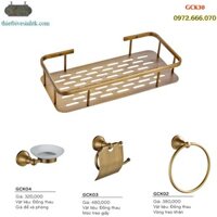 Kệ treo tường bằng đồng GCK30