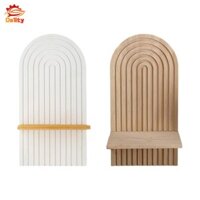 Kệ treo tường cầu vồng bằng gỗ Giá đỡ nến Giá treo tường Bohemian Kệ trang trí cho phòng ngủ